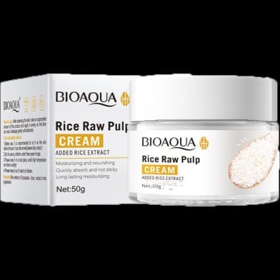 Bioaqua Rice Raw Pulp Cream – Moisturizing & Nourishing – 50g