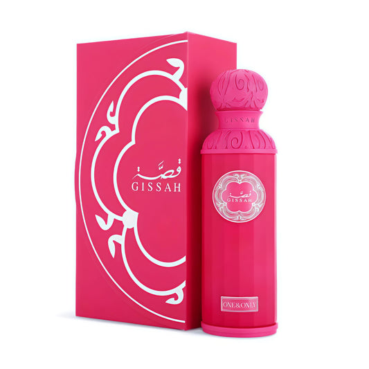 Gissah One & Only Eau De Parfum 100ml in a luxury pink bottle and box