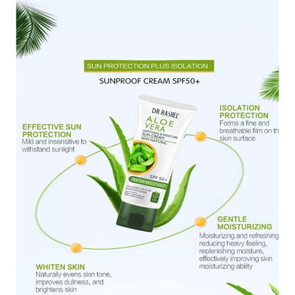 Dr Rashel Aloe Vera Soothing & Moisture Sun Cream SPF 50+ – 80g