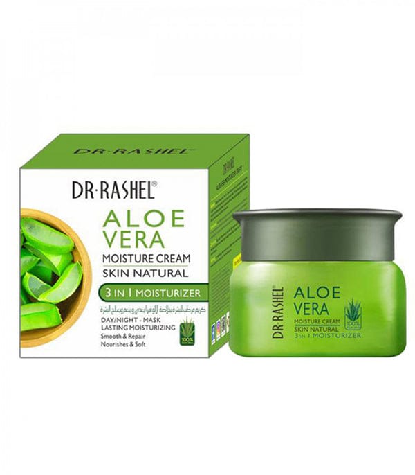 Dr. Rashel Aloe Vera 3-in-1 Moisture Cream jar with green packaging