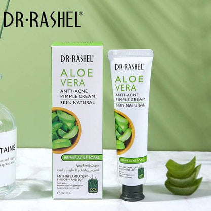 Dr. Rashel Aloe Vera Anti-Acne Pimple Cream 25g tube with packaging