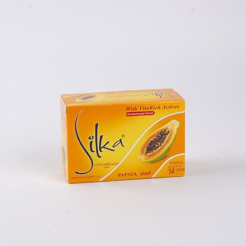 Silka Papaya Soap – 135g (3 pieces)