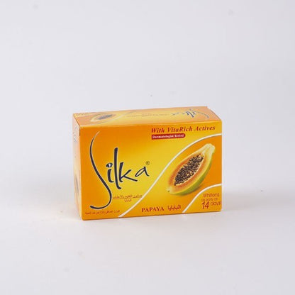 Silka Papaya Soap – 135g (3 pieces)