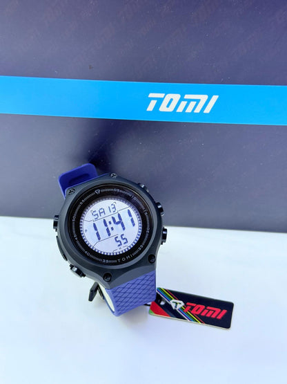 Tomi Full Digital Sports Watch – Textured Strap Collection