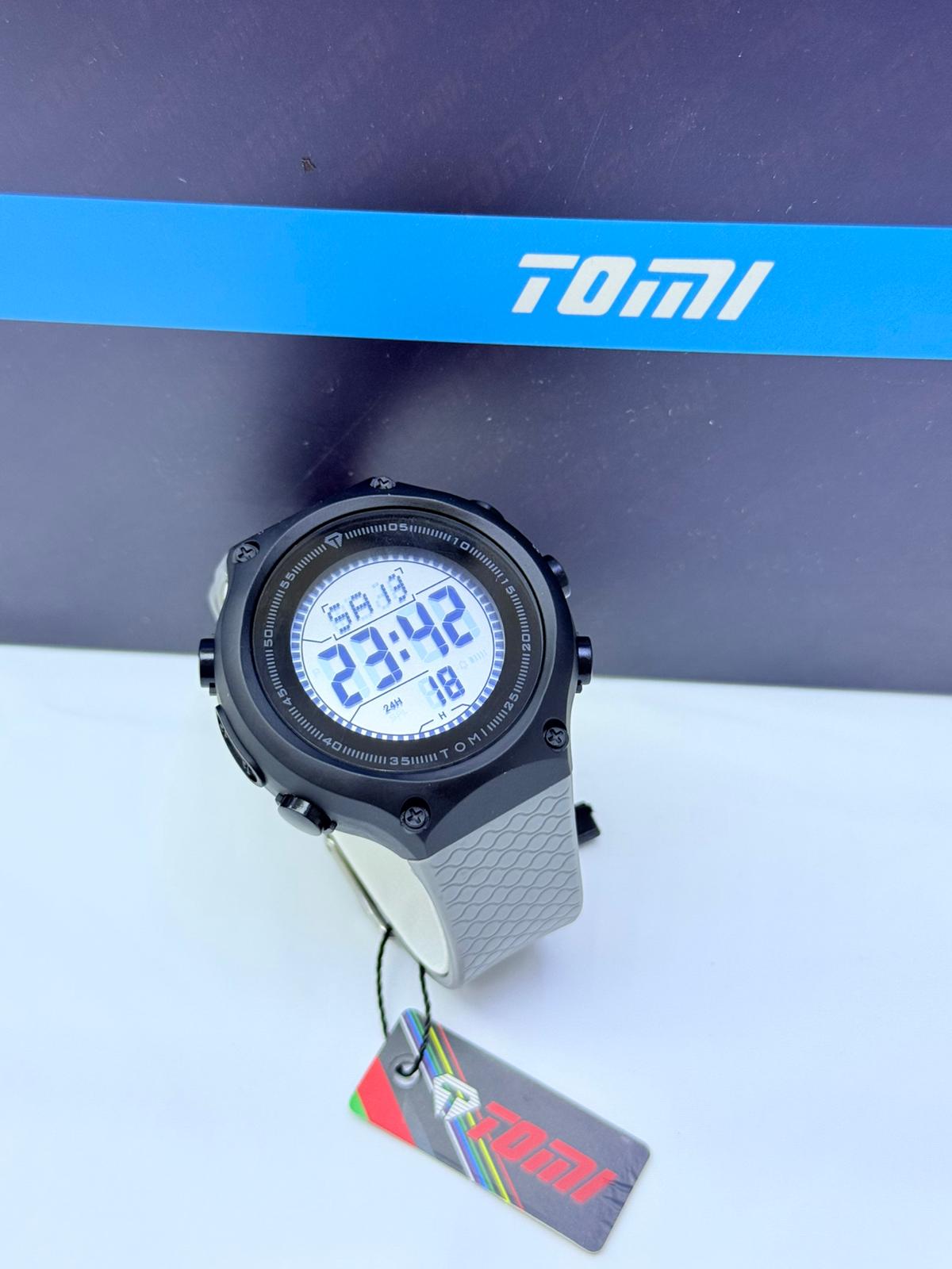 Tomi Full Digital Sports Watch – Textured Strap Collection