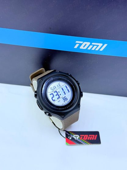 Tomi Full Digital Sports Watch – Textured Strap Collection