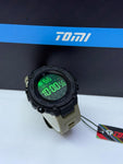 Tomi Full Digital Sports Watch – Black & Beige
