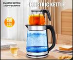 Electric Kettle 1500W EK80070 – 2.2L + 0.8L Glass Tea Maker