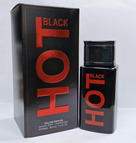 Hot Black Eau de Parfum 100ml bottle with packaging