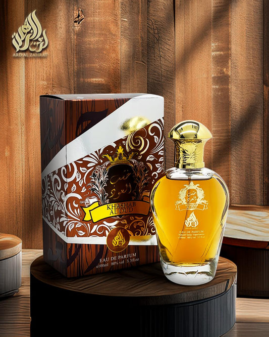 Khashab Al Oud Eau de Parfum by Ard Al Zaafaran 100ml bottle with packaging