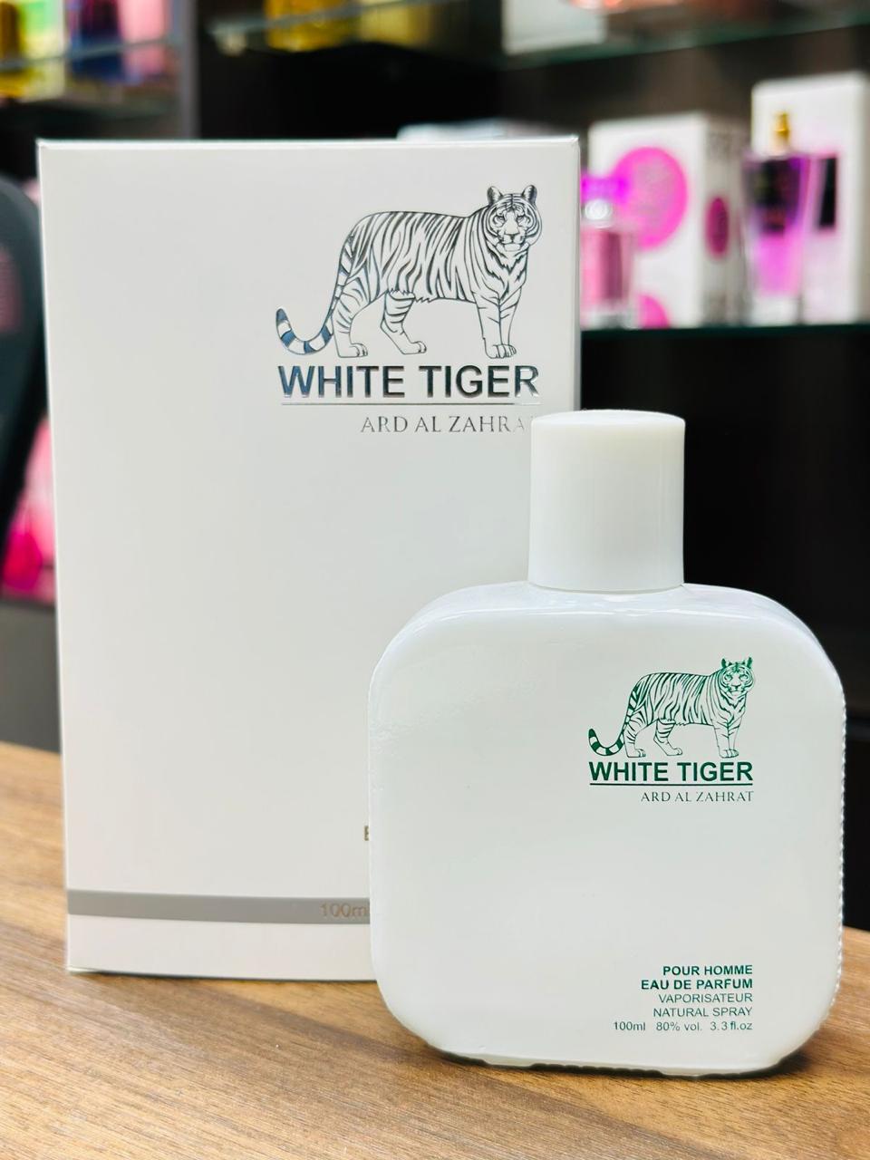White Tiger Eau de Parfum bottle with packaging