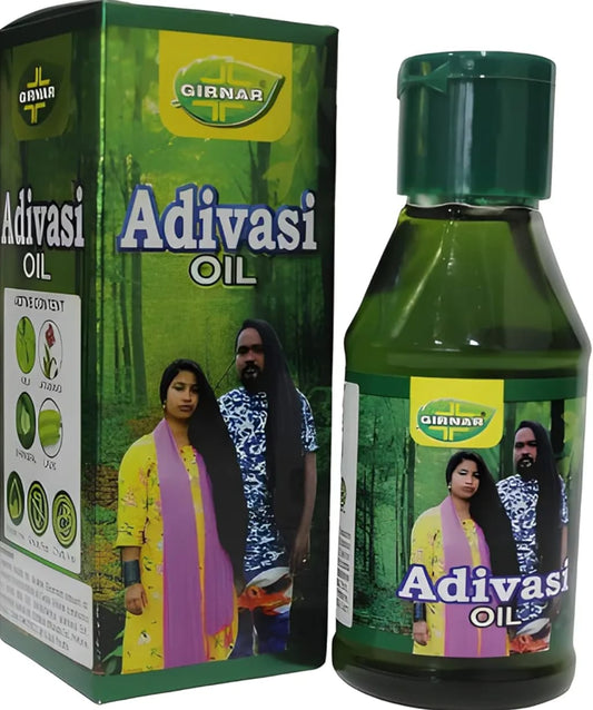 Girnar Adivasi Herbal Hair Oil 100ml bottle with packaging