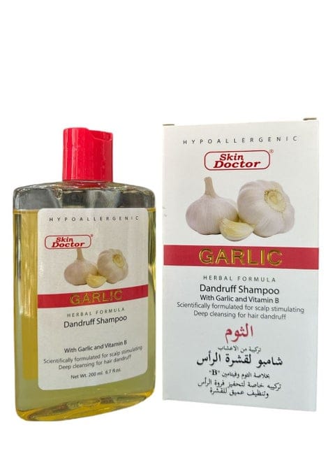 Skin Doctor Garlic Shampoo 200ml bottle with packaging