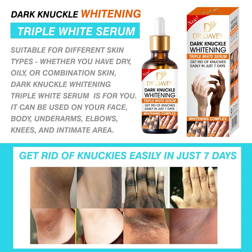 Dr. Davey Dark Knuckle Whitening Triple White Serum – 50ml