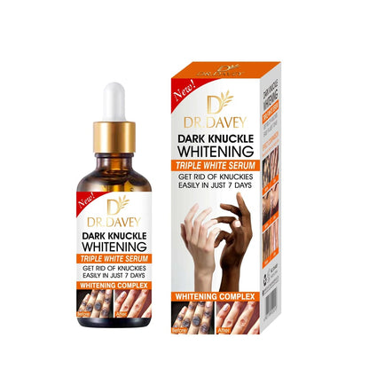 Dr. Davey Dark Knuckle Whitening Triple White Serum 50ml bottle with packaging