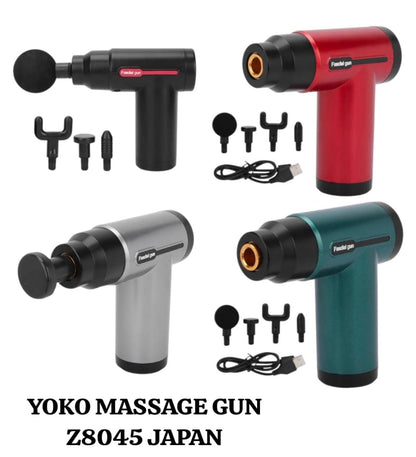 Compact handheld muscle massage gun for deep tissue therapy