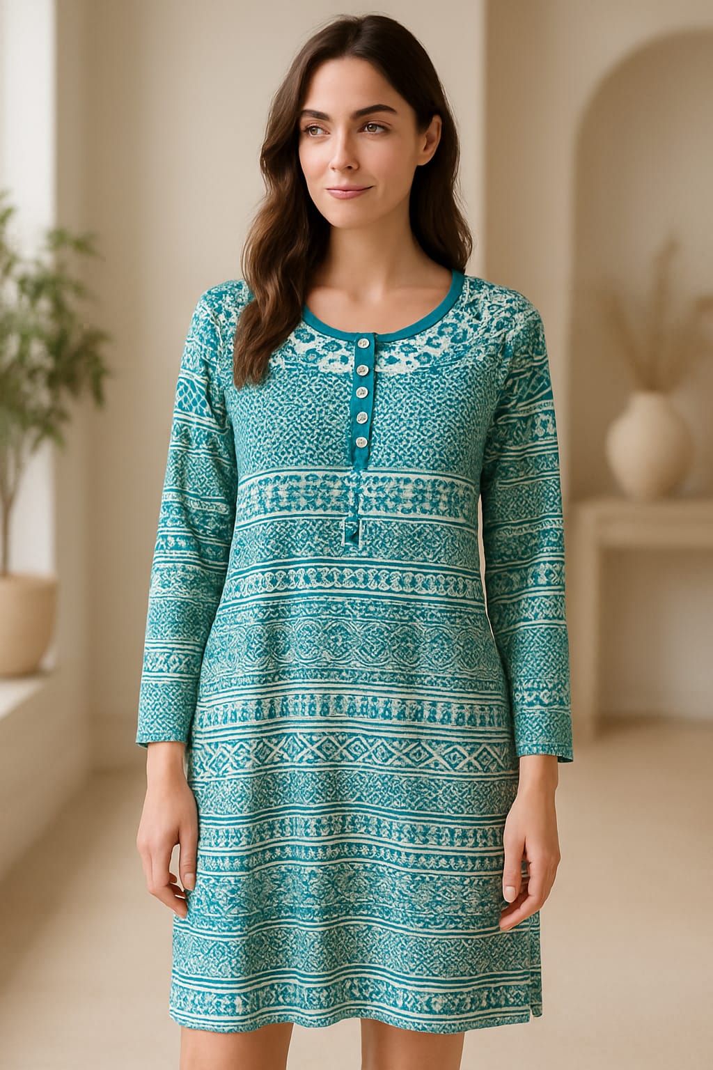 Women’s Long Sleeve Top with Pockets – Multiple Colors