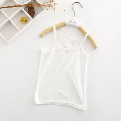 Girls’ Butterfly Lace Crop Top