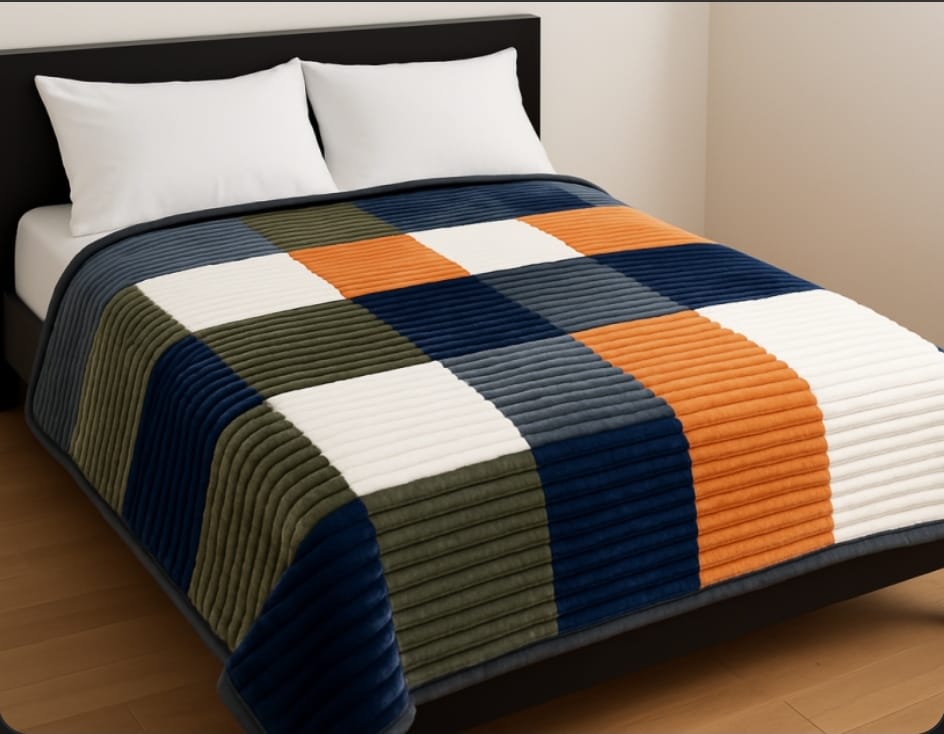 Lightweight Cozy Harmony Multicolor Blanket (220×240 cm)