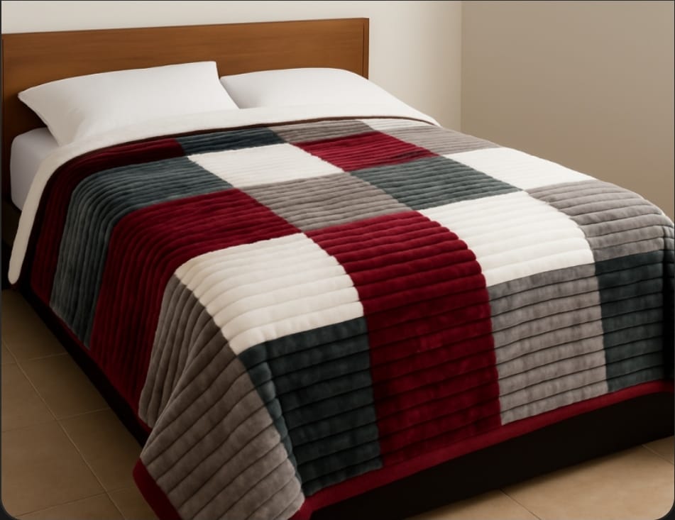 Lightweight Cozy Harmony Multicolor Blanket (220×240 cm)