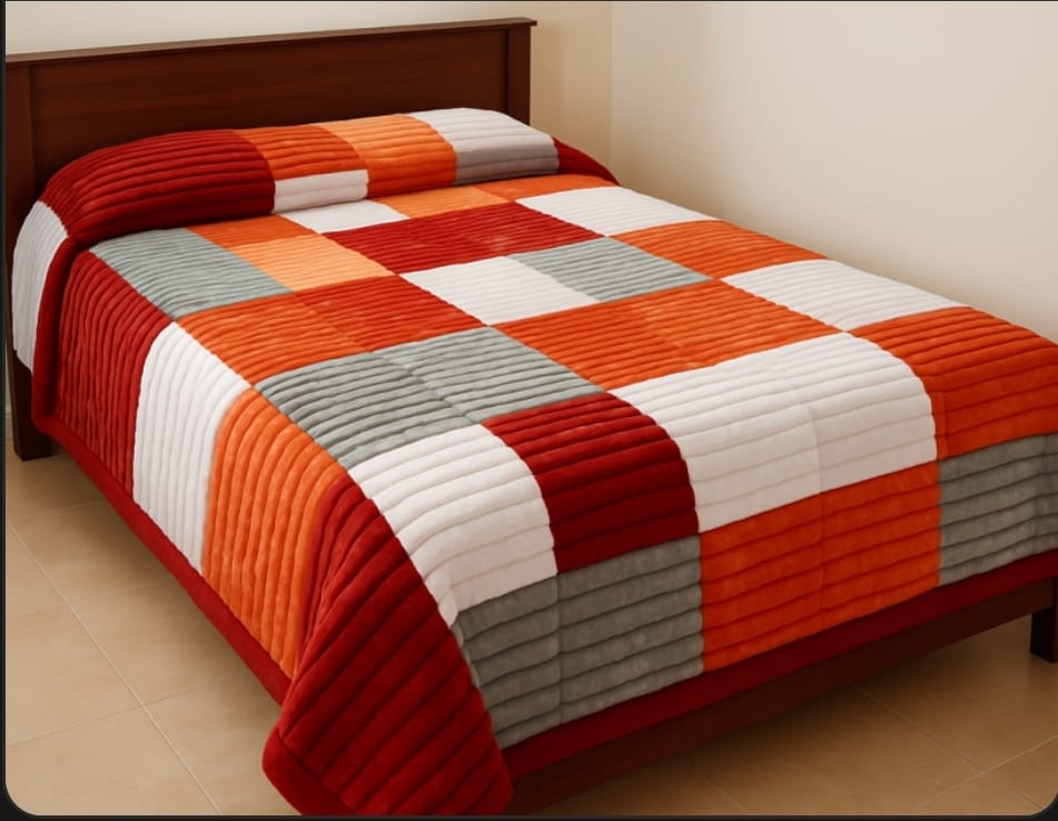 Lightweight Cozy Harmony Multicolor Blanket (220×240 cm)