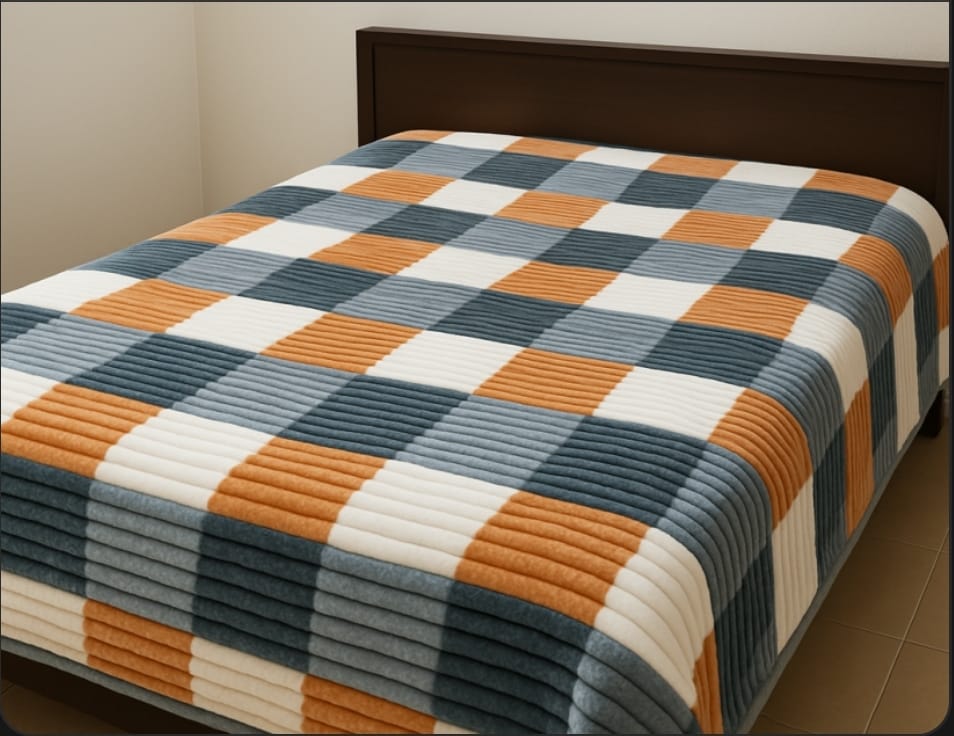 Lightweight Cozy Harmony Multicolor Blanket (220×240 cm)