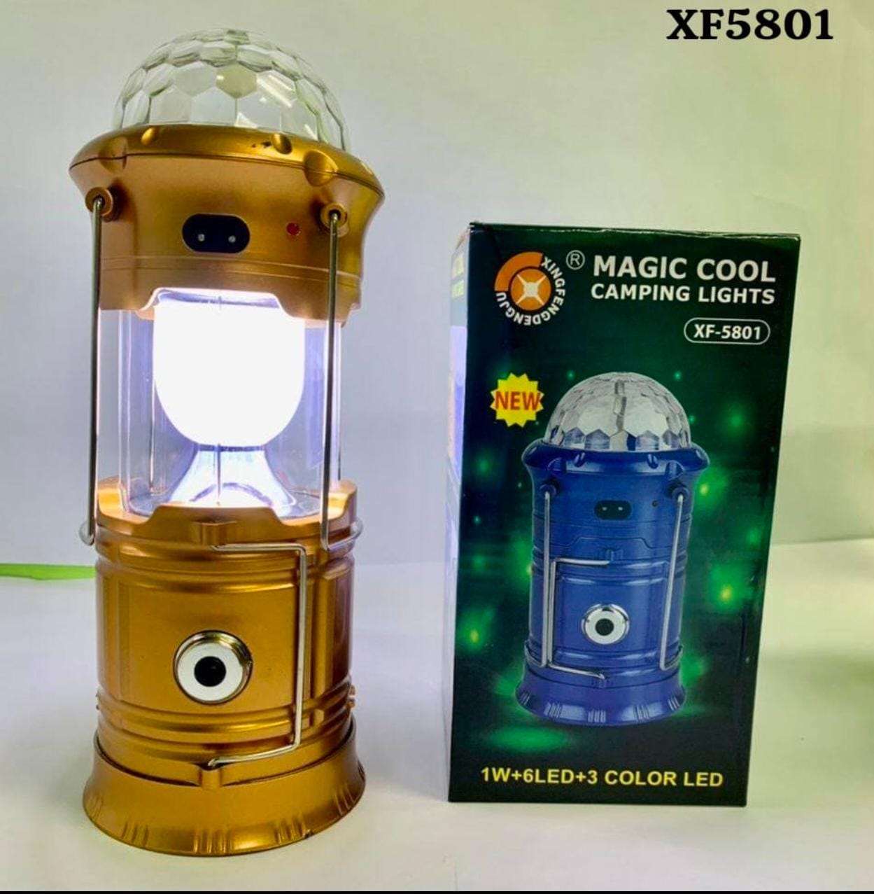 Magic Cool XF-5801 multi-function camping light with disco feature