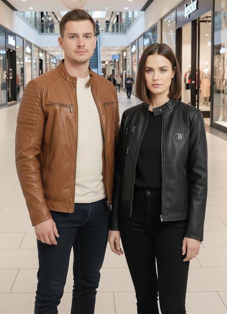 Men’s genuine lambskin leather jacket by SKINOUTFIT