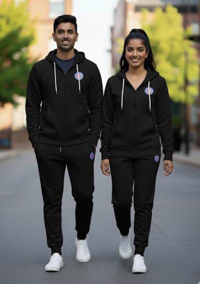 Pure 100% cotton track suit for men and women in medium to XXL sizes