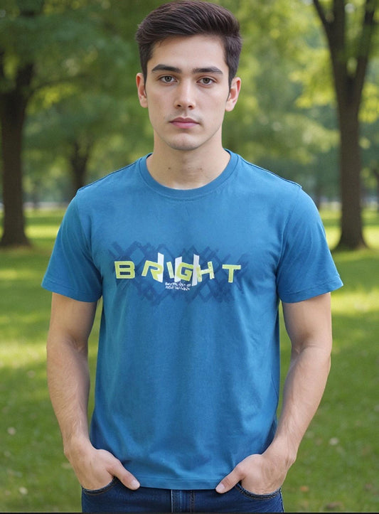 Men’s and women’s round neck T-shirt in assorted colors