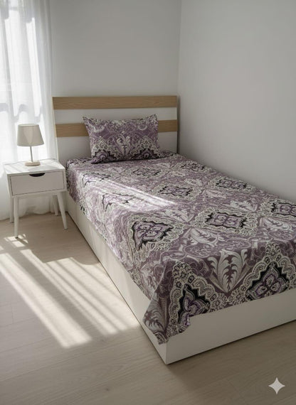 Jaipur Pride Floral Print Cotton Reversible Dohar – Single Bed (With Bedsheet & Pillowcover Pack of 1)