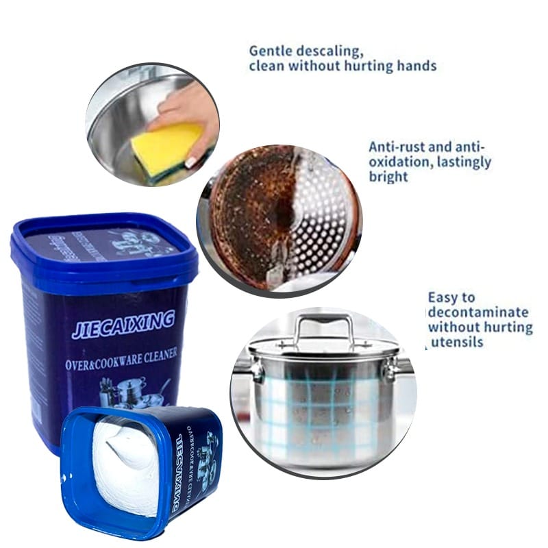 Jiecaixing Oven & Cookware Cleaner – Stainless Steel Cleaning Paste