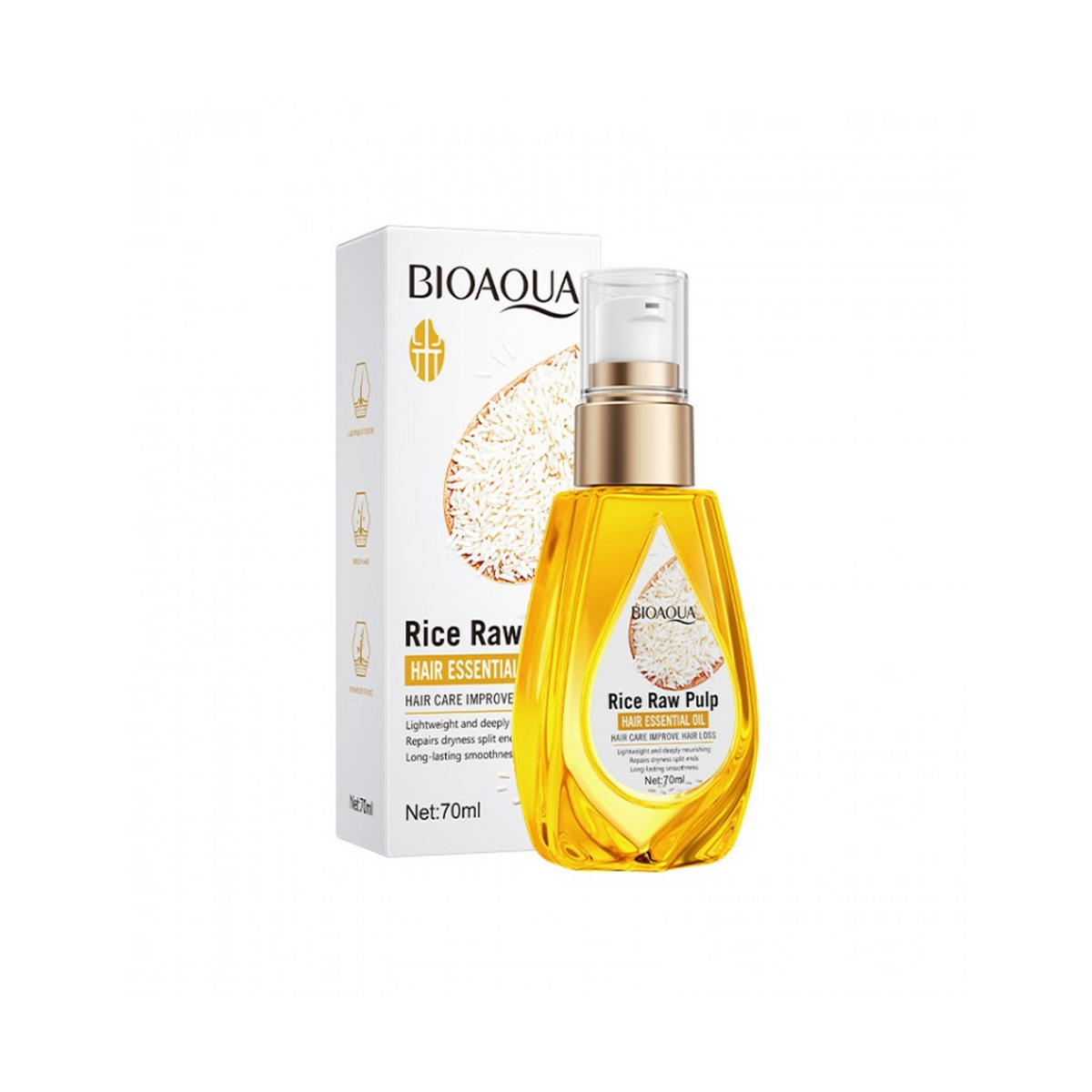 BIOAQUA Rice Raw Pulp Hair Essential Oil 70ml