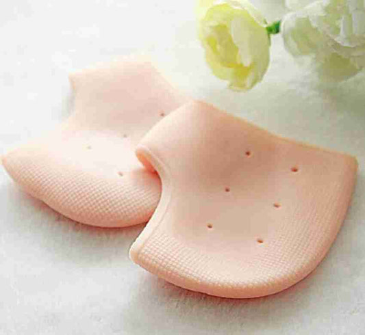 Random Delivery Silicone Heel Pads, Socks & Moisturizing Foot Cover For Heel Protection From Abrasion And Friction(2 pcs set)