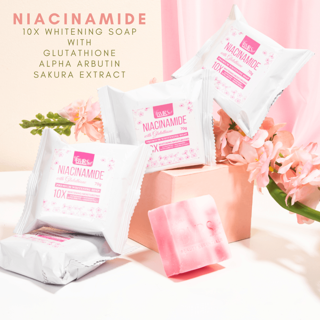 bmrs niacinamide with glutathione soap True Beauty Skin Essentials Before use BMRS - NIACINAMIDE SOAP W/GLUTATHIONE