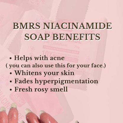BMRS Niacinamide Soap 10x Brightening With Glutathione - 70g