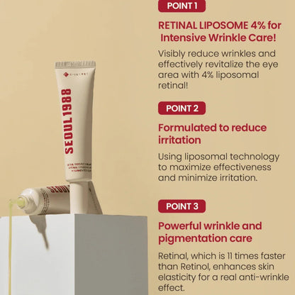 K-Secret Seoul 1988 Eye Cream Retinal Liposome 4% + Fermented Bean - 30ml