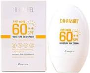 Dr. Rashel Anti-Aging Moisture Sun Cream SPF 60 in white packaging