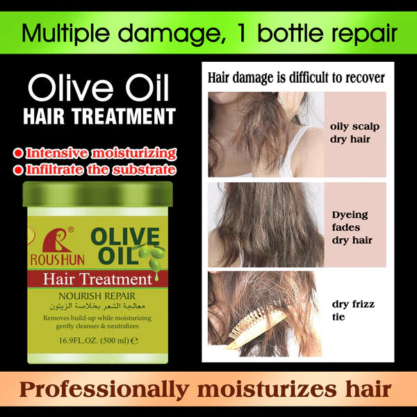 Roushun Olive Oil Nourish Repair Hair Care Mask – 1000ml