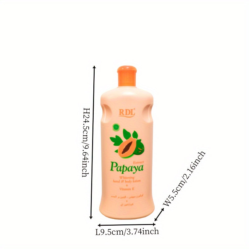 RDL Papaya Extract Whitening Hand & Body Lotion with Vitamin E – 600ml