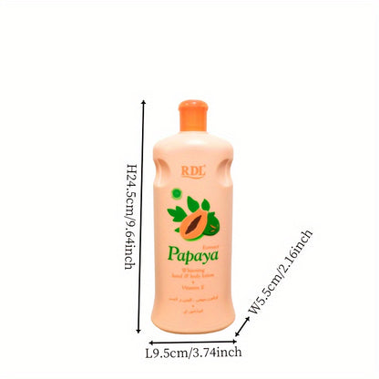 RDL Papaya Extract Whitening Hand & Body Lotion with Vitamin E – 600ml