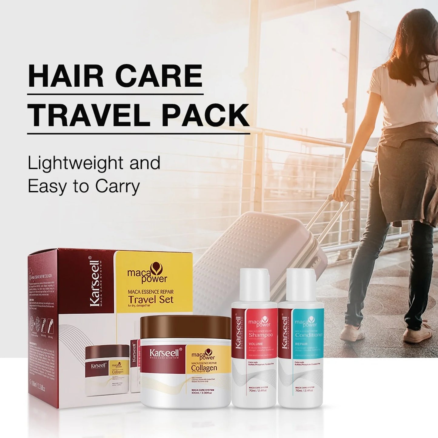 Karseell Maca Essence Repair Travel Set(3pcs).