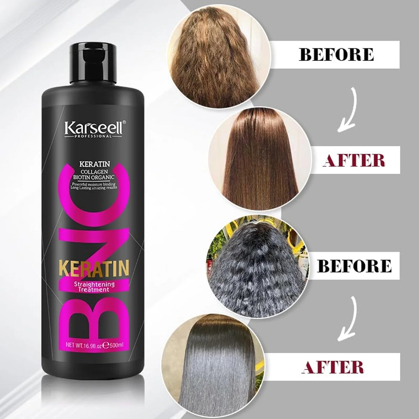 Karseell Collagen Keratin Straightening Treatment - 500 ml