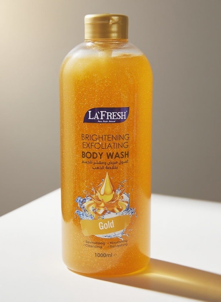 LA'FRESH Gold Deep Nourishing and Exfoliating Body Wash 1000ml
