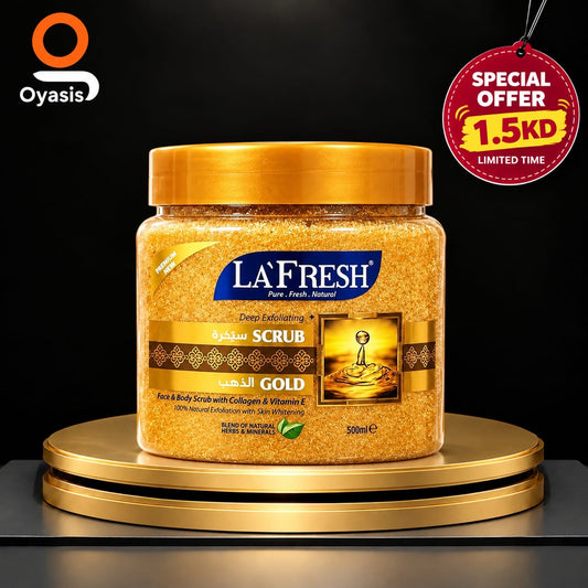 LA'FRESH Gold Face and Body Scrub 500ml Kuwait