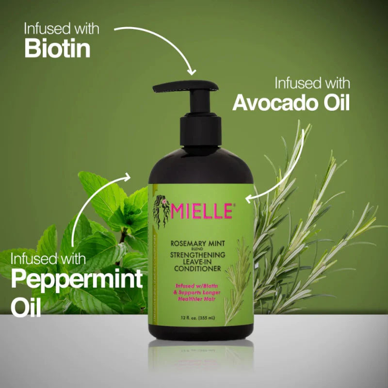 Mielle Rosemary Mint Blend Strengthing Leave In Conditioner - (355ml)
