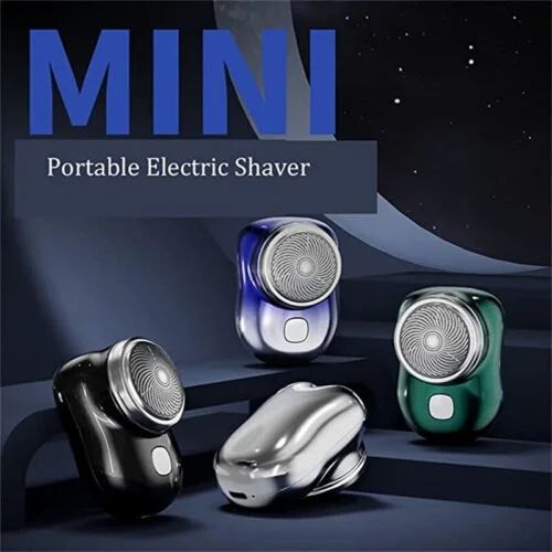 Black Mini Pocket Shaver, For Travel, Box.