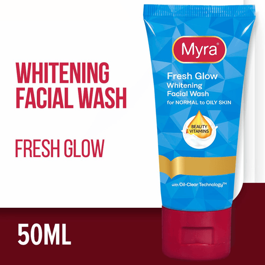 Myra fresh glow whitening face wash (50ml)