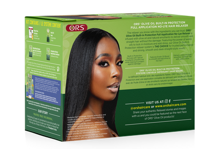 ORS Olive Oil Full Application No-Lye Hair Relaxer Extra Strength side and back view