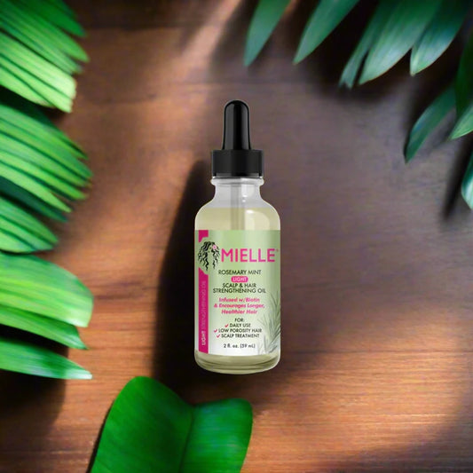 Mielle Organics Rosemary Mint LIGHT Scalp & Hair Strengthening Oil - 59 ml.